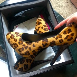 Pelle leopard print heel